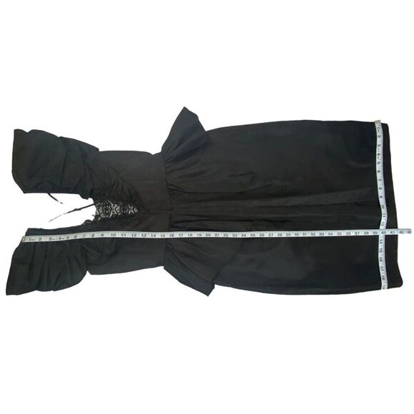 VTG | Steppin Out Womens Formal Dress | 9 | Black | Lace | 80s Cocktail Gothic - Picture 15 of 16